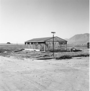 A building in the middle of a desert