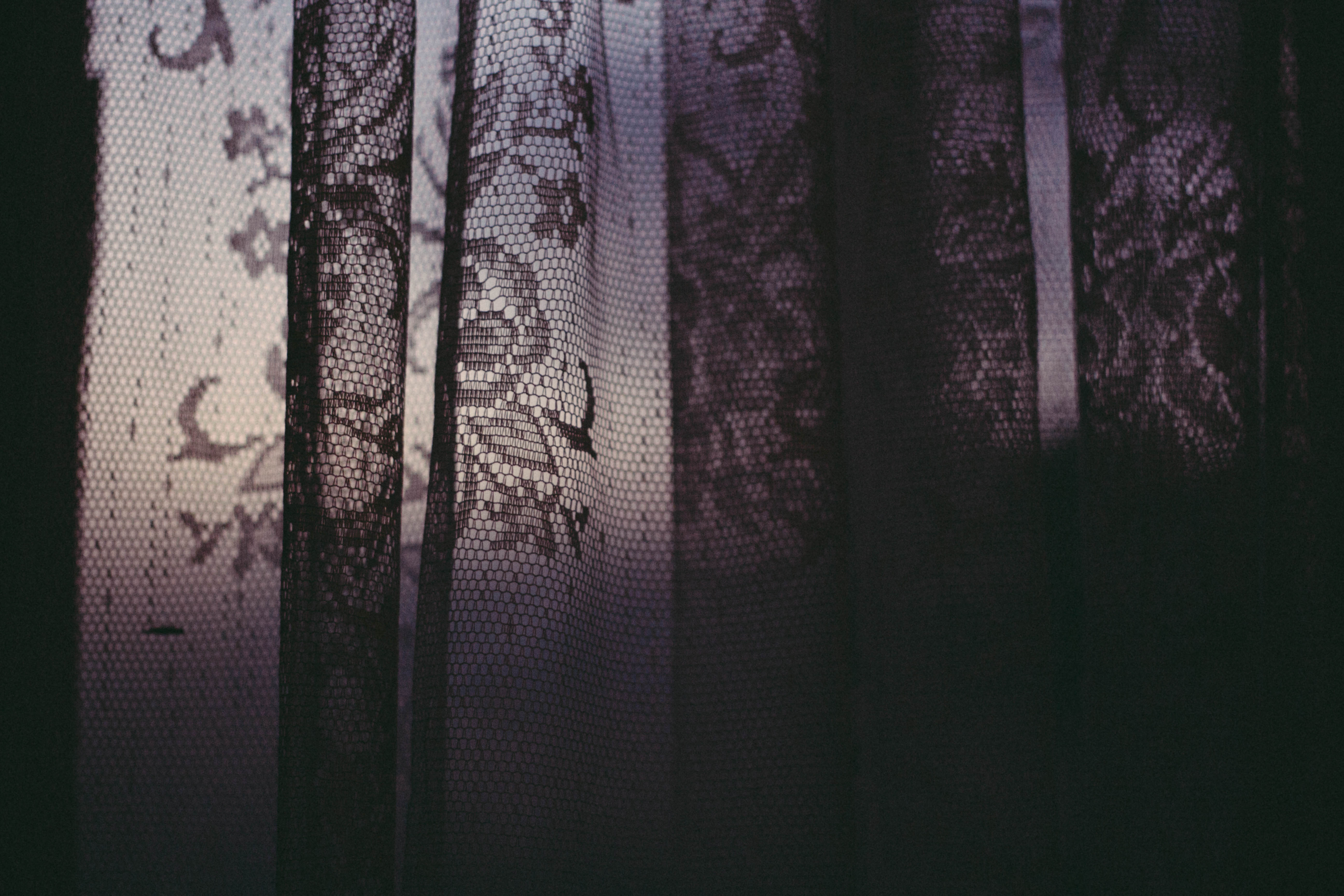 Lace Curtain You Drape Over Every Mirror