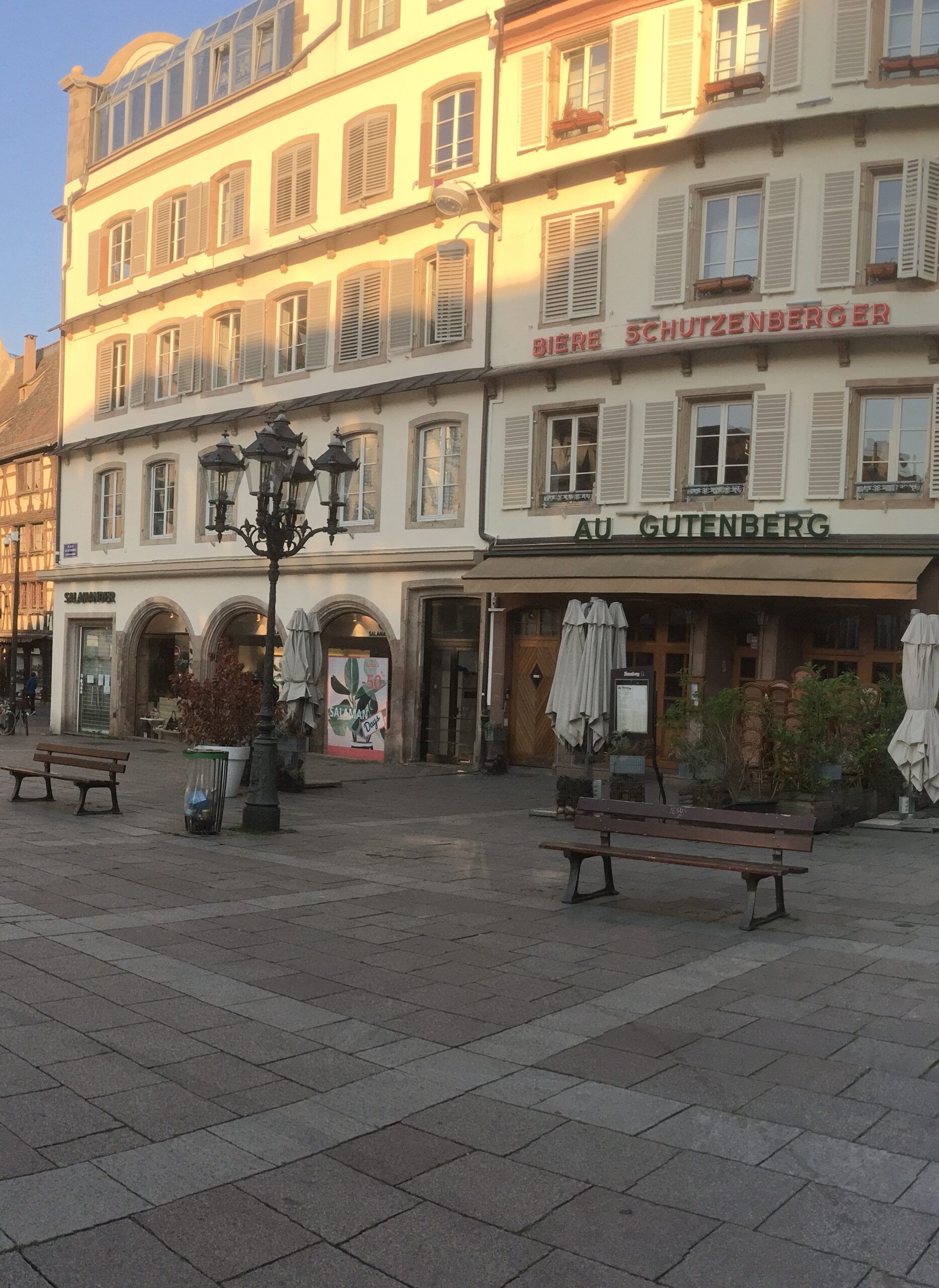 Market square in France