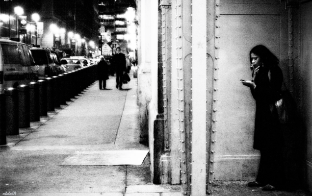 Saturday Afternoon on a New York Railroad Platform