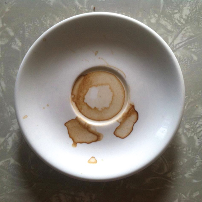 Patterns in coffee cup