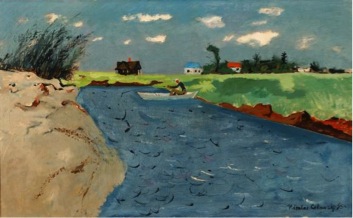 Cikovsky, Nicolai; "The Inlet at Wooley Pond", 1945; Parrish Art Museum, Southampton, NY