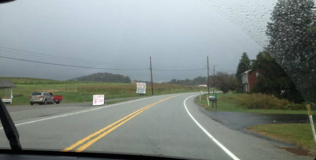 cloudy road