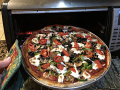 Pizza with Light Bulb