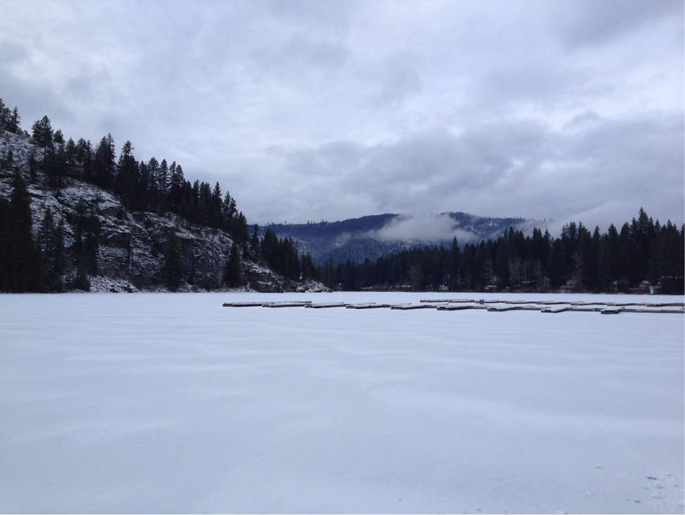 lake in winter