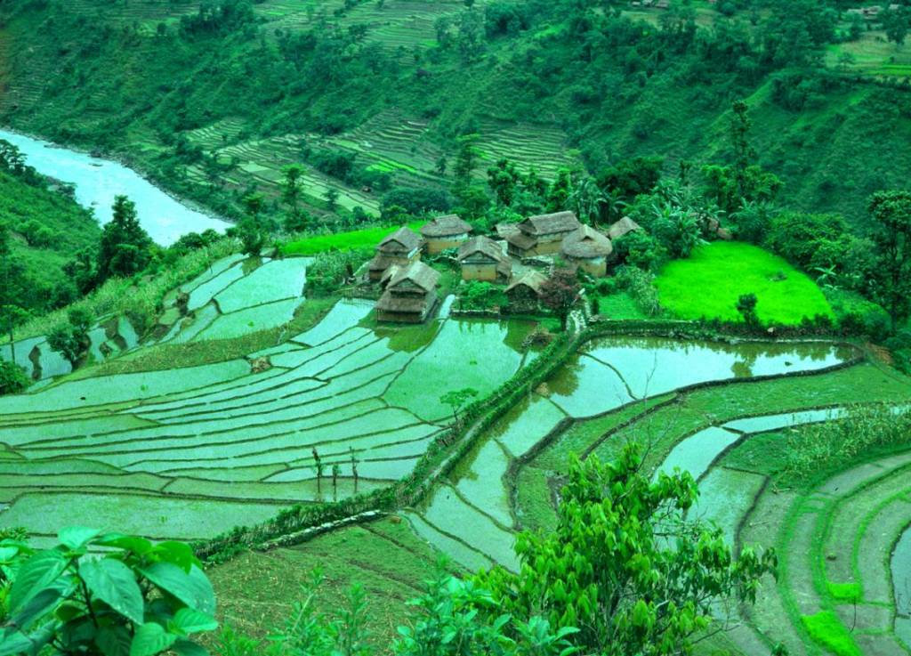 nepal hill village