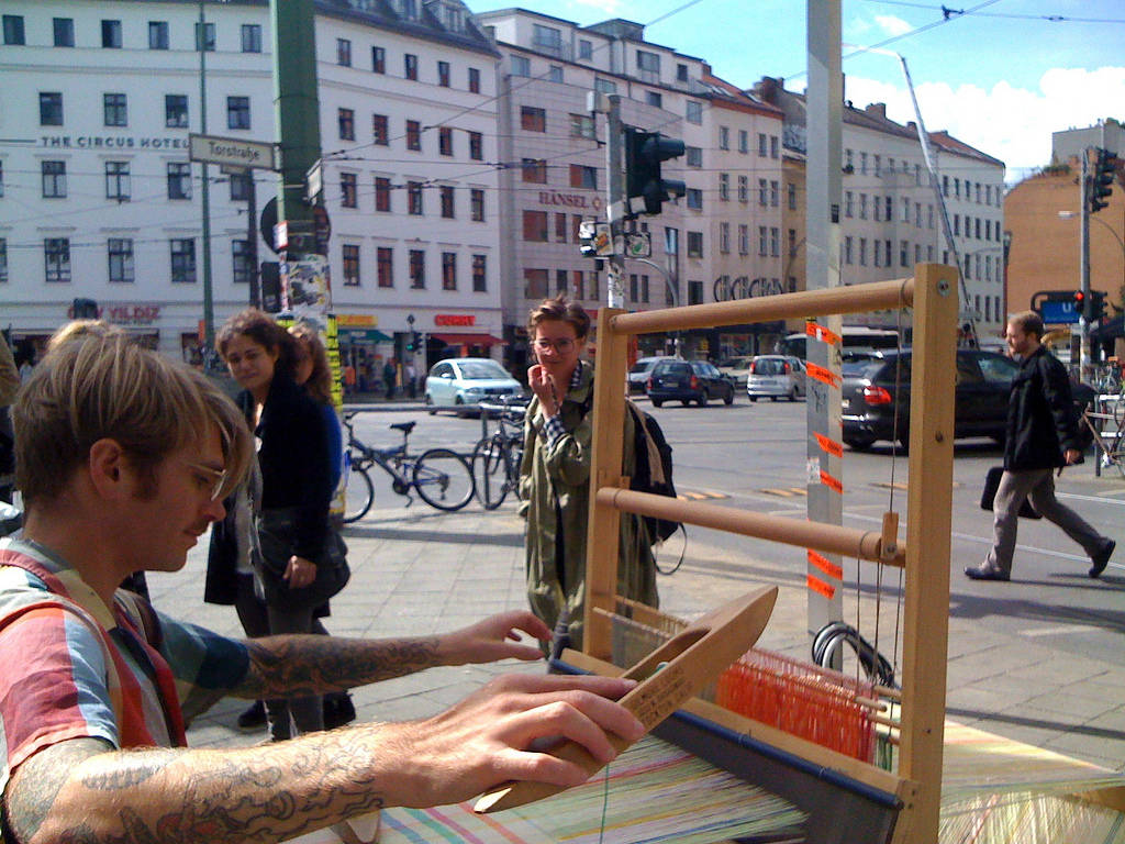 The Action Weaver on the streets of Berlin, 2010