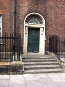 Front door in Dublin