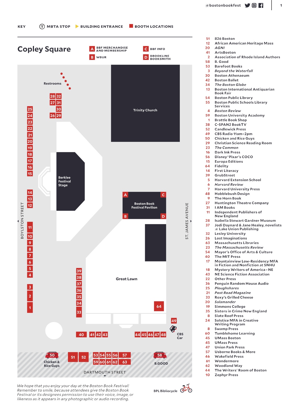 Boston book festival map