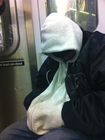 man on subway