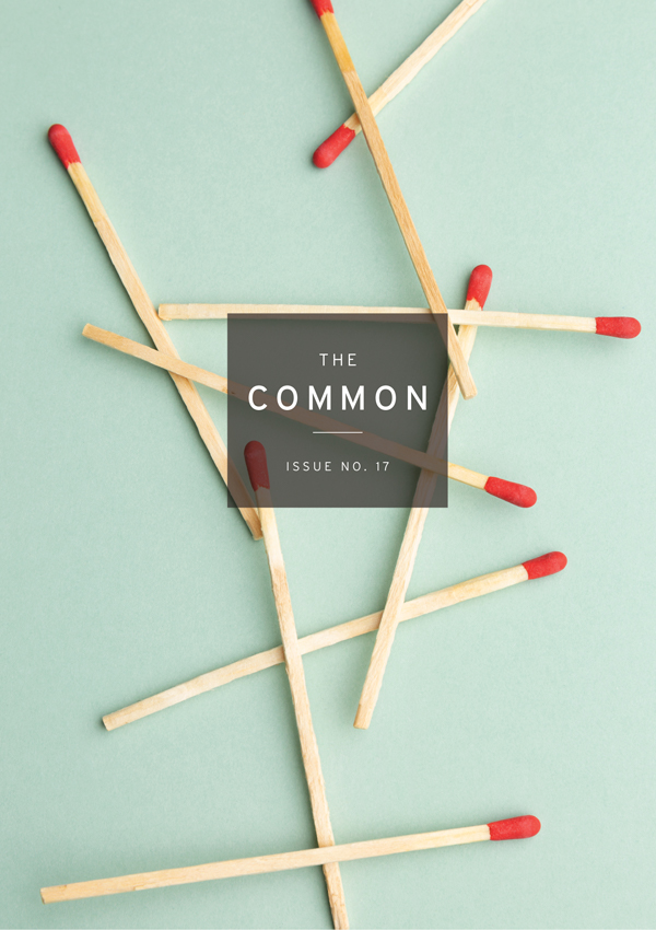 Common Issue 17 cover with matches strewn on a pale green background