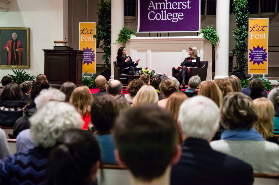 jennifer egan and jennifer acker and litfest audience