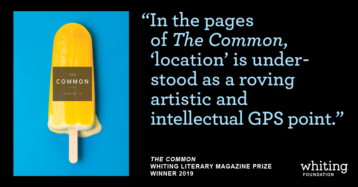 The Common Receives Whiting Literary Magazine Prize