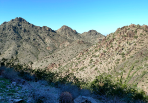 Image of mountains in sunlight