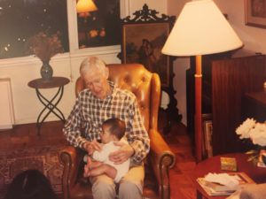 The author and her grandfather