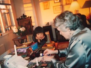 The author and her grandmother