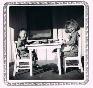 Image of children play with cups