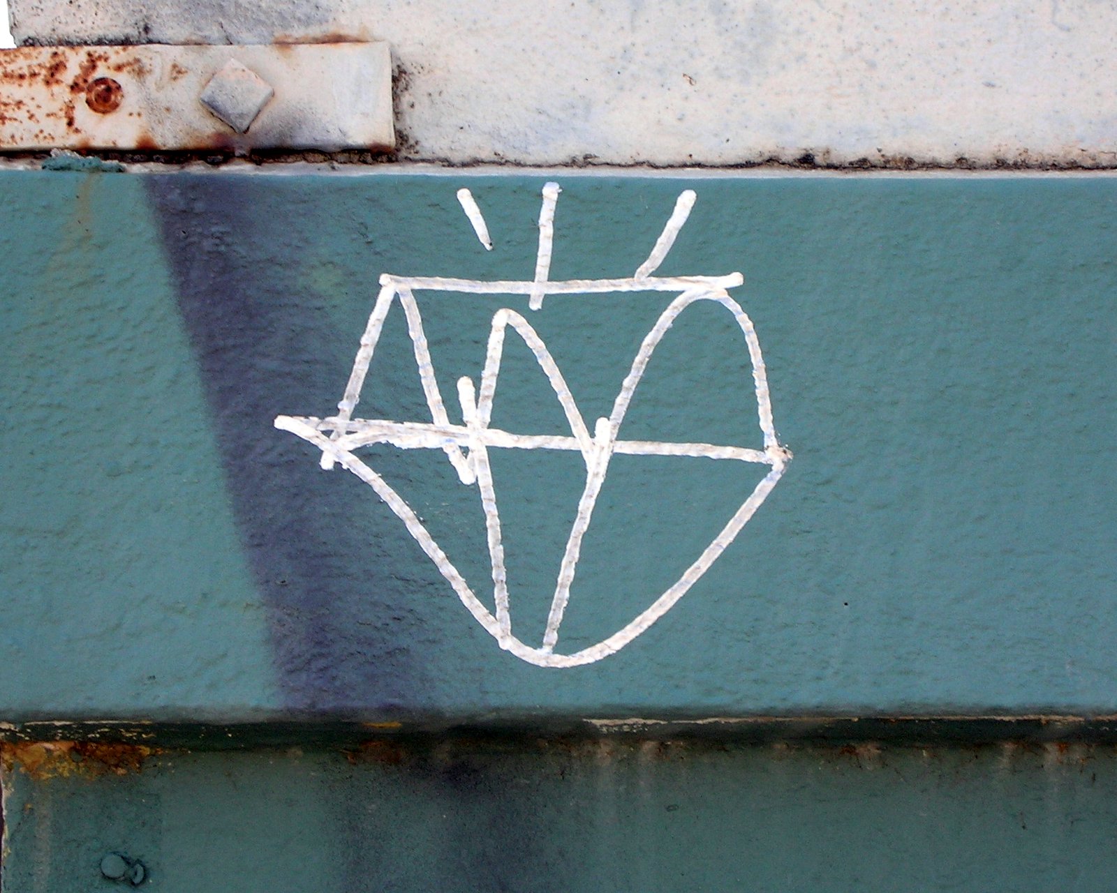 Graffitied diamond