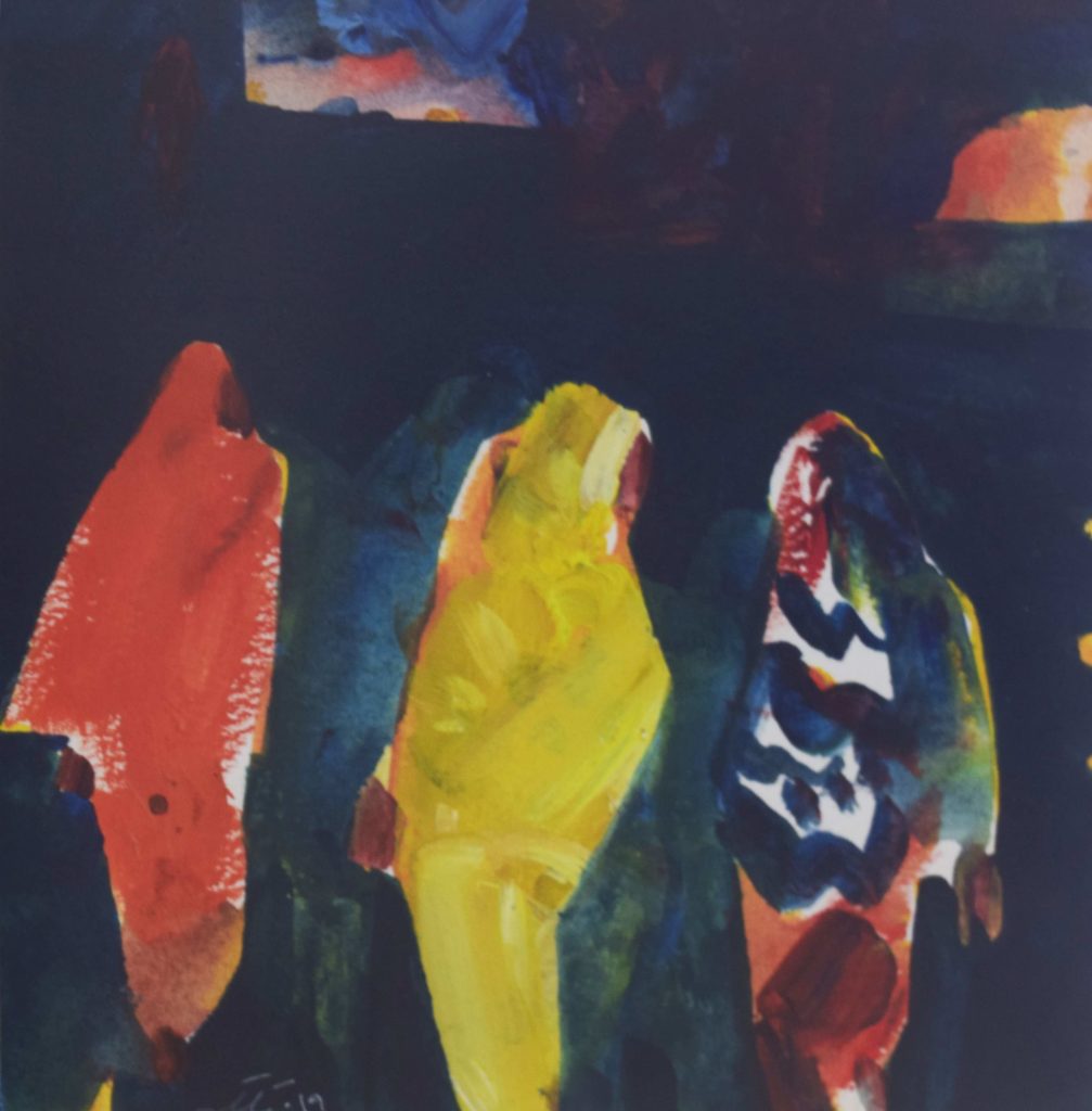 Rashid Diab, Untitled, 25x 30 cm, Acrylic on Paper