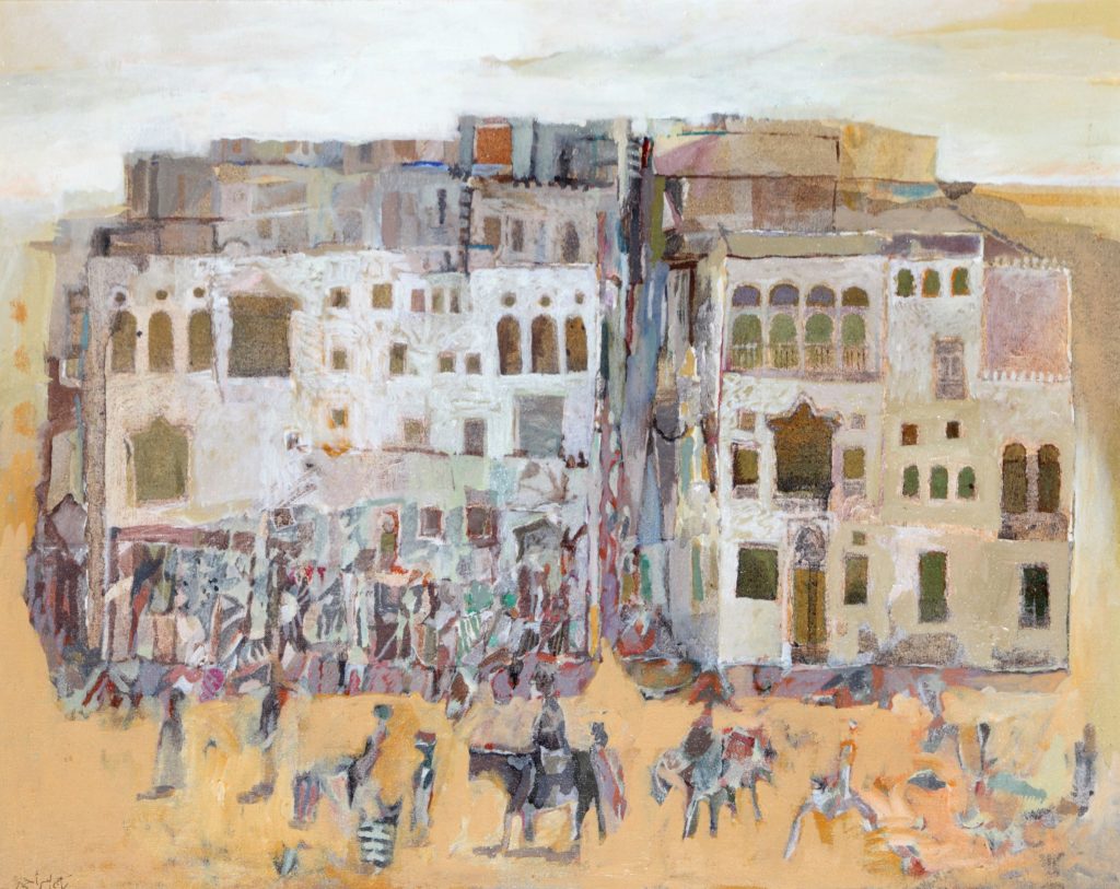 Taj Al Ser Ahmad, Untitled (1998), 50x 63cm, Oil on Board