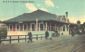 old photo of train station