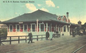 old photo of train station