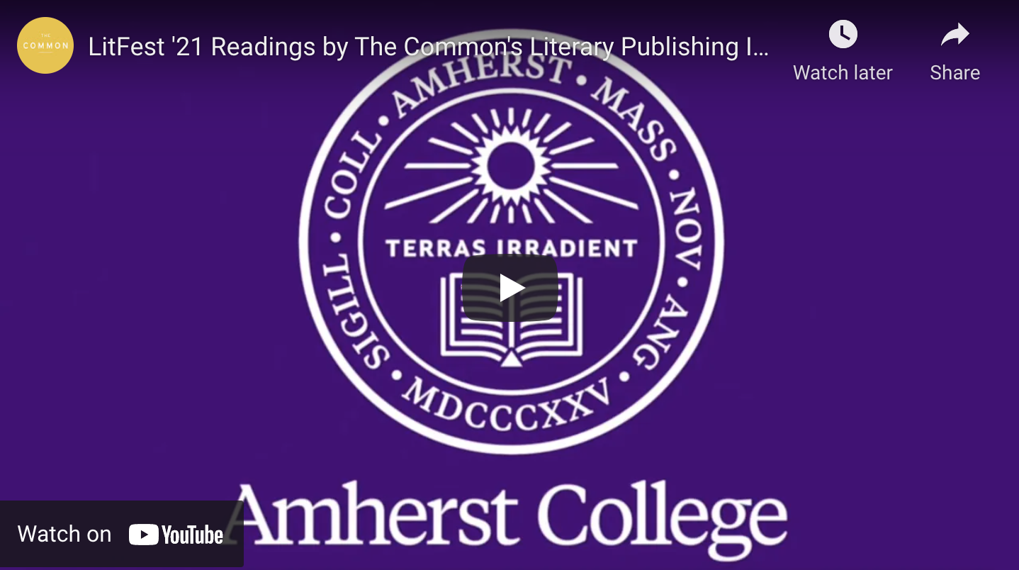 Readings from Amherst College LitFest 2021