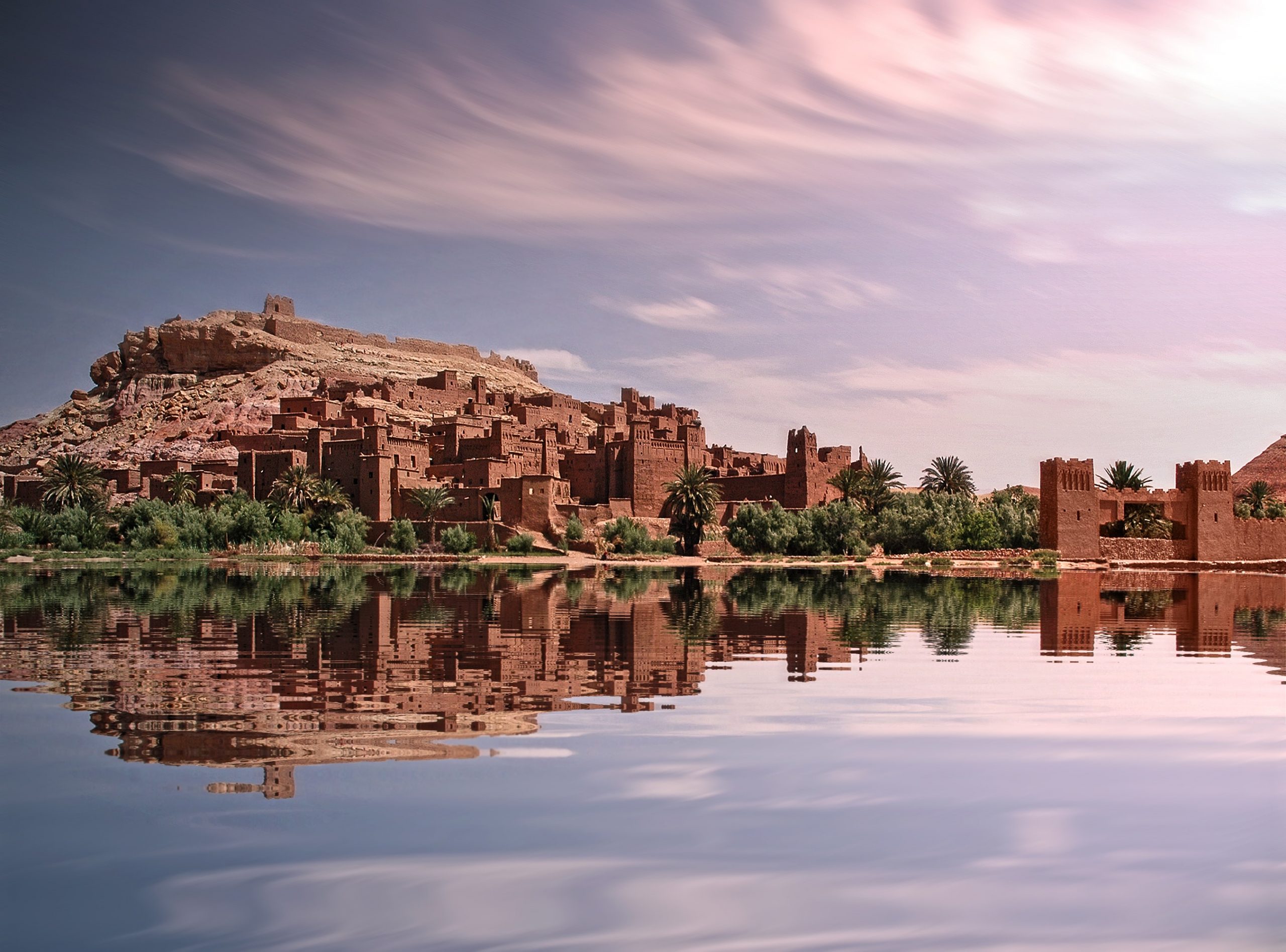 Panorama of a Moroccan castle