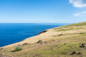 Image of a coast and the ocean.