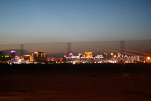 Image of a skyline in Las Vegas.