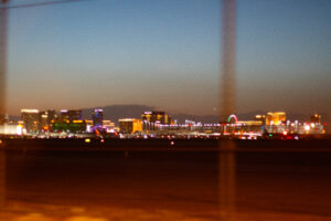 Image of the Las Vegas Skyline at night.