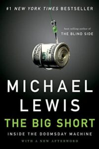 The Big Short cover: a roll of dollar bills on a custom hook. 