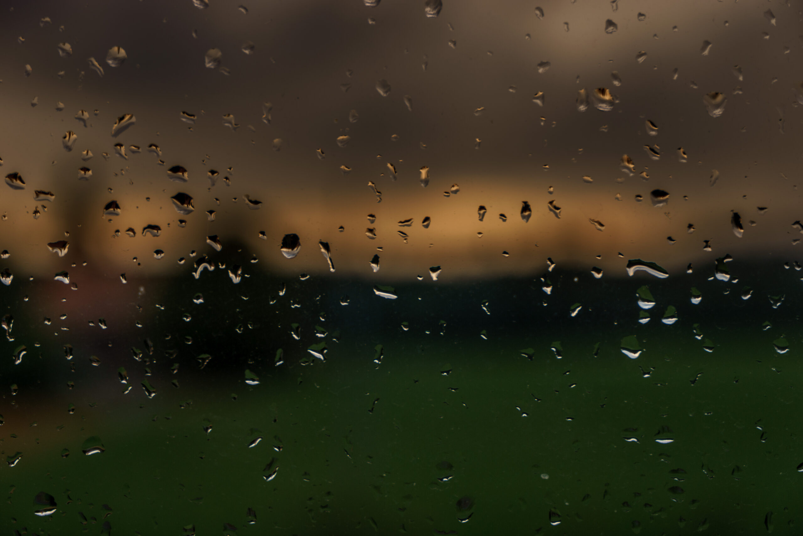 Image of raindrops on a window