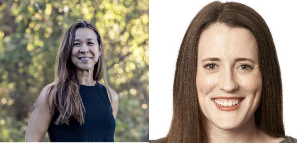 Two headshots side by side, one of Emilie Eliason and one of Meredith Dodd