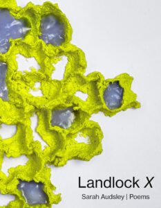 Cover of "Landlock X," a book of poems by Sarah Audsley