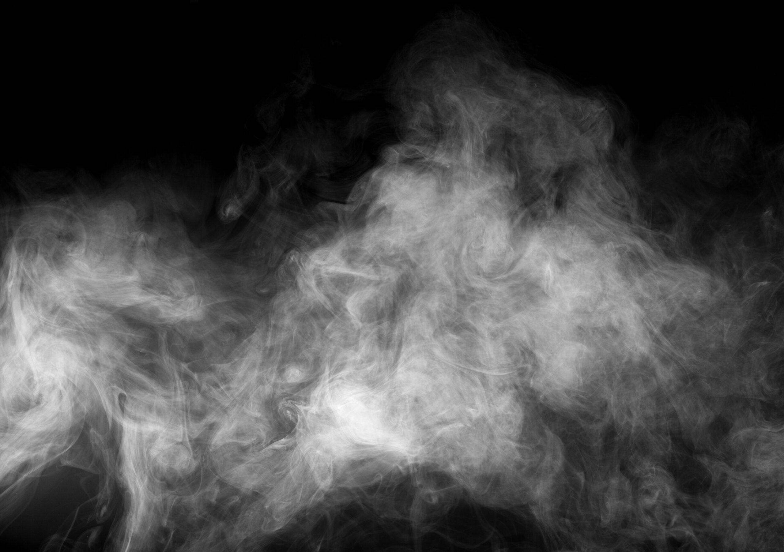 Smoke on black background