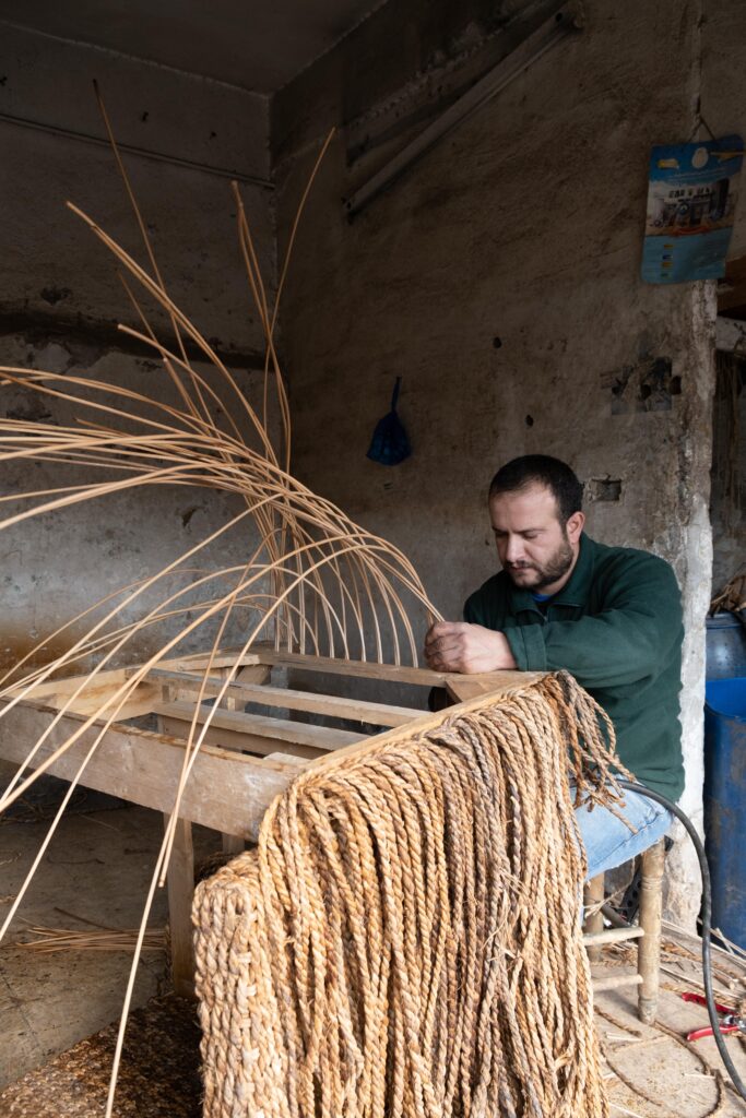 His profession is his passion, learned young from his family. They are the second oldest bamboo furniture makers in Amman.