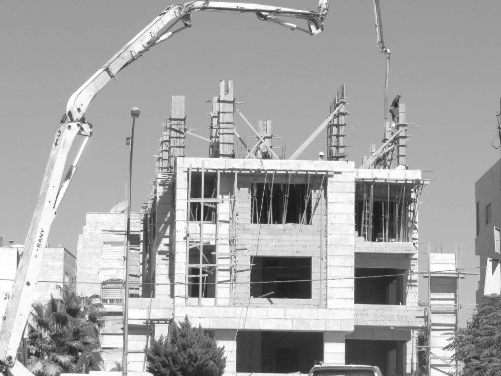 Construction on a new building