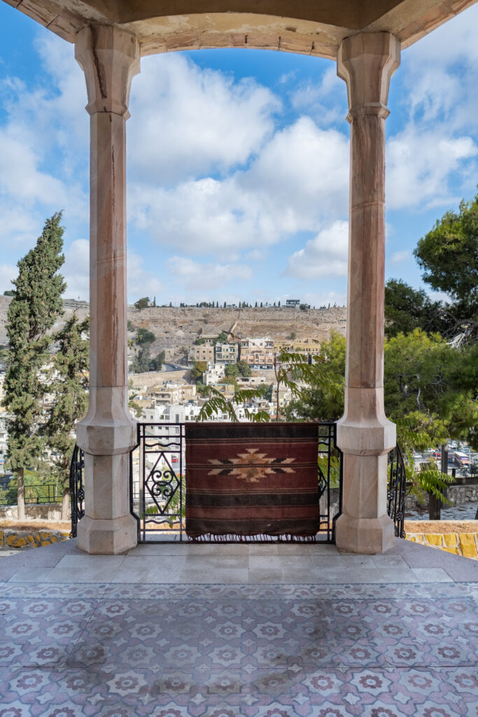 Two columns overlooking Amman