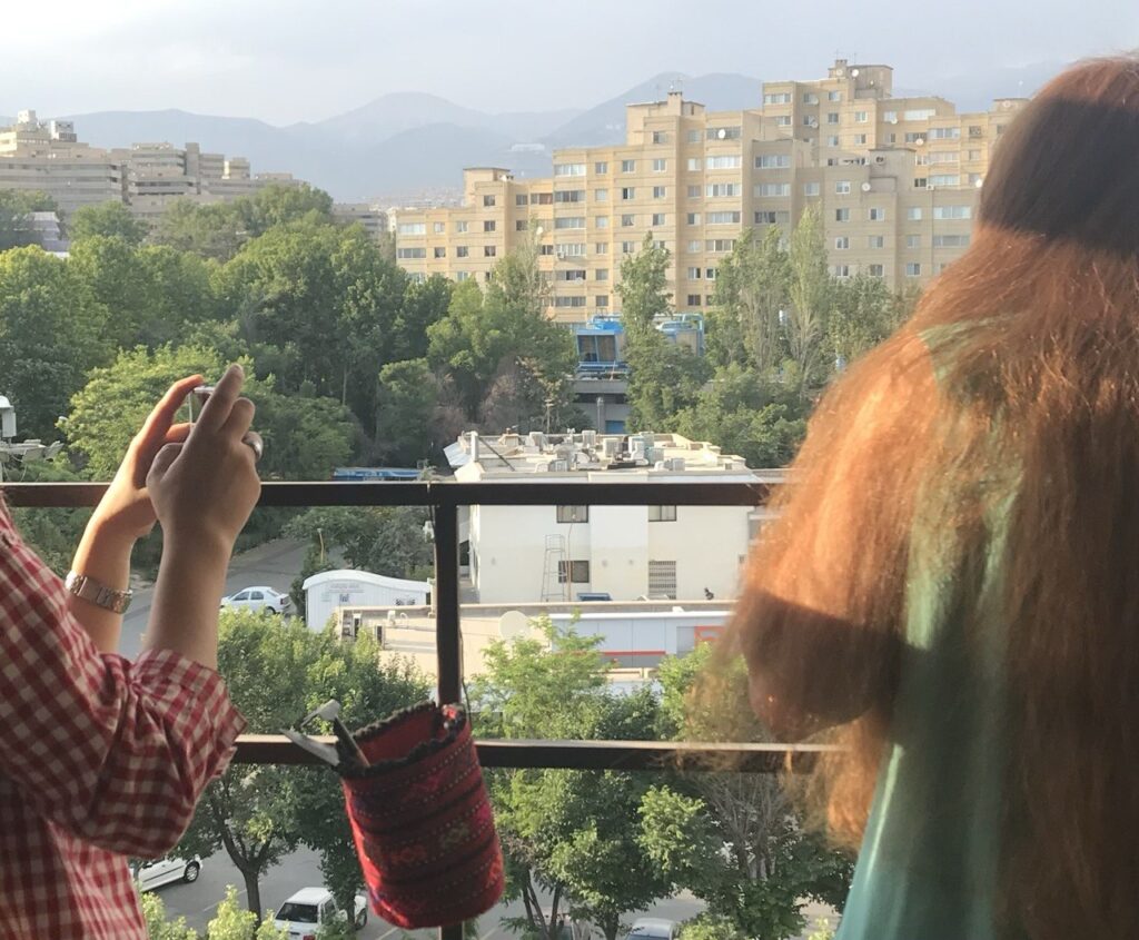 view from the balcony