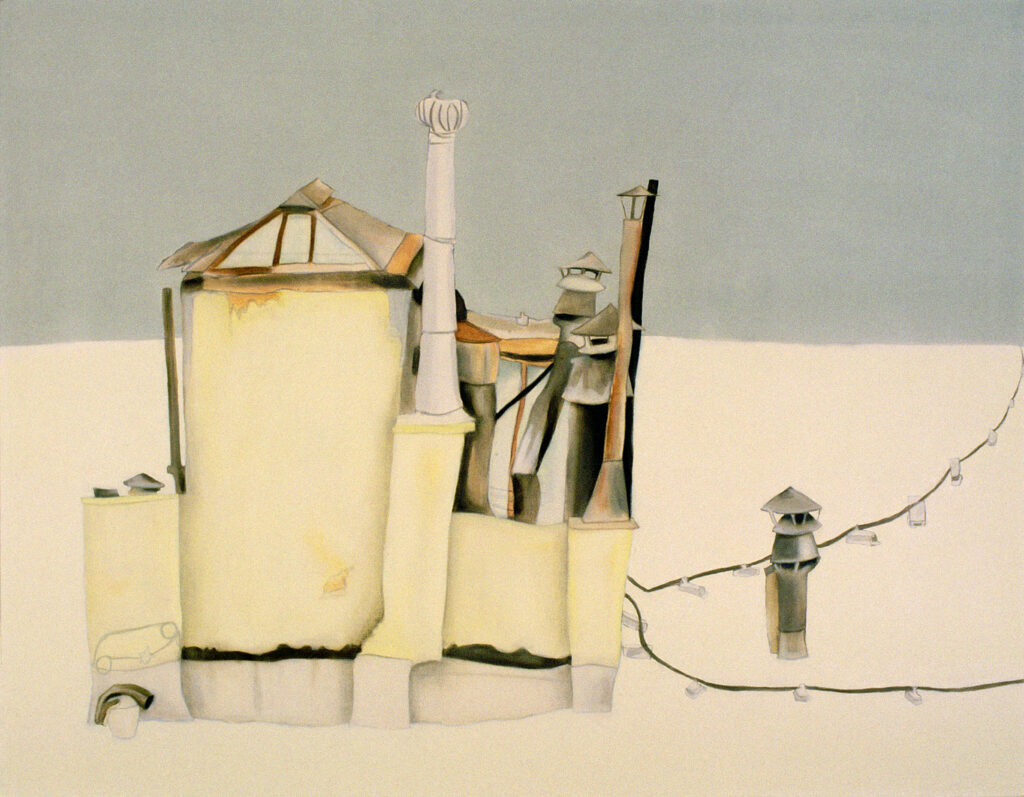 Rooftop painting by Jonathan Ehrenberg