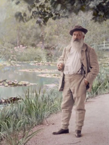 Photo of Claude Monet at Giverny