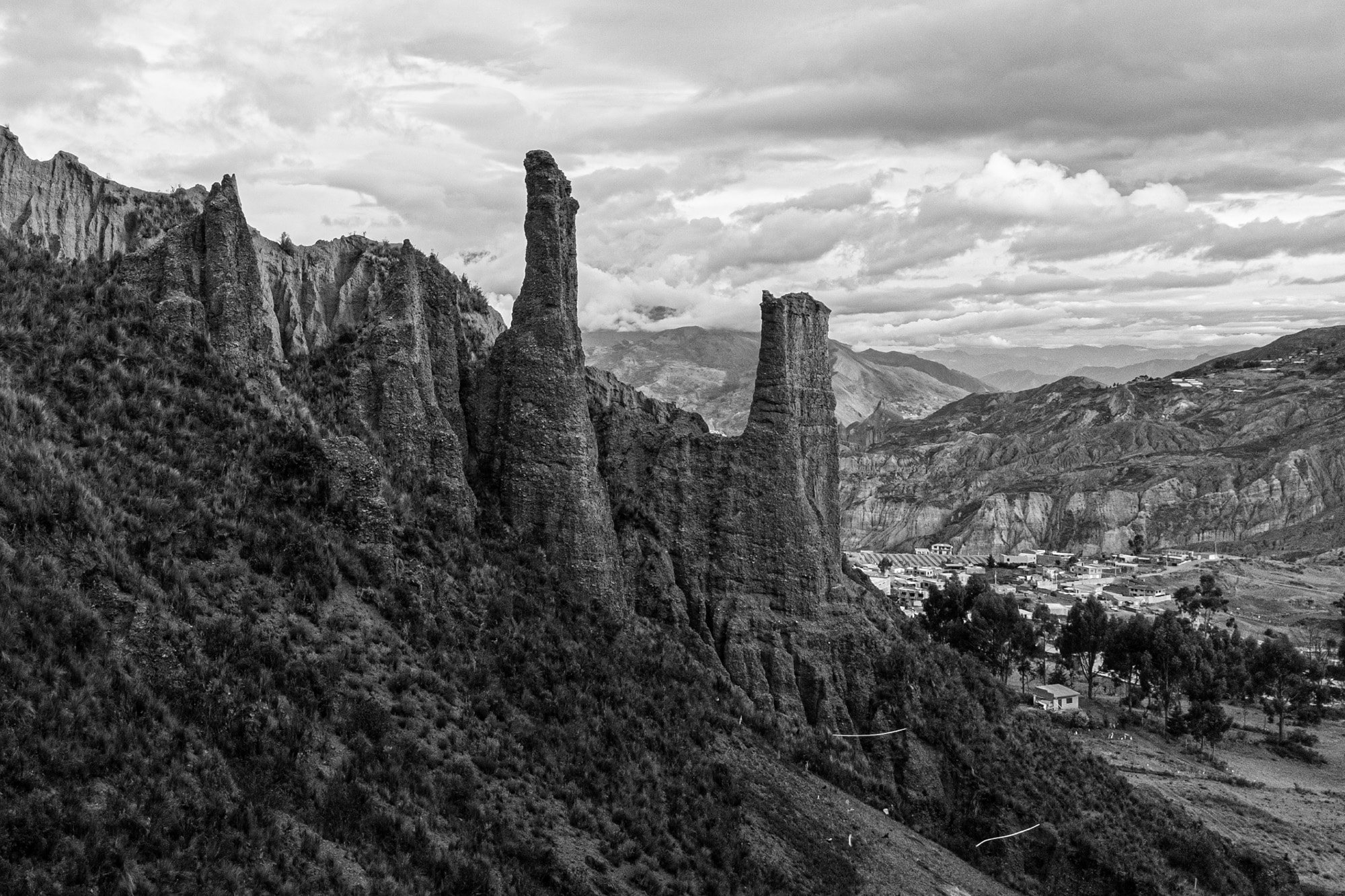 dark rock formation