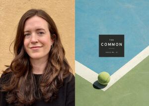 Liz DeWolf with Issue 31 of The Common