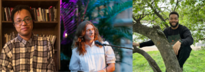 Author photos of Brionne Janae, Gray Davidson Carroll, and Wilbert Turner III